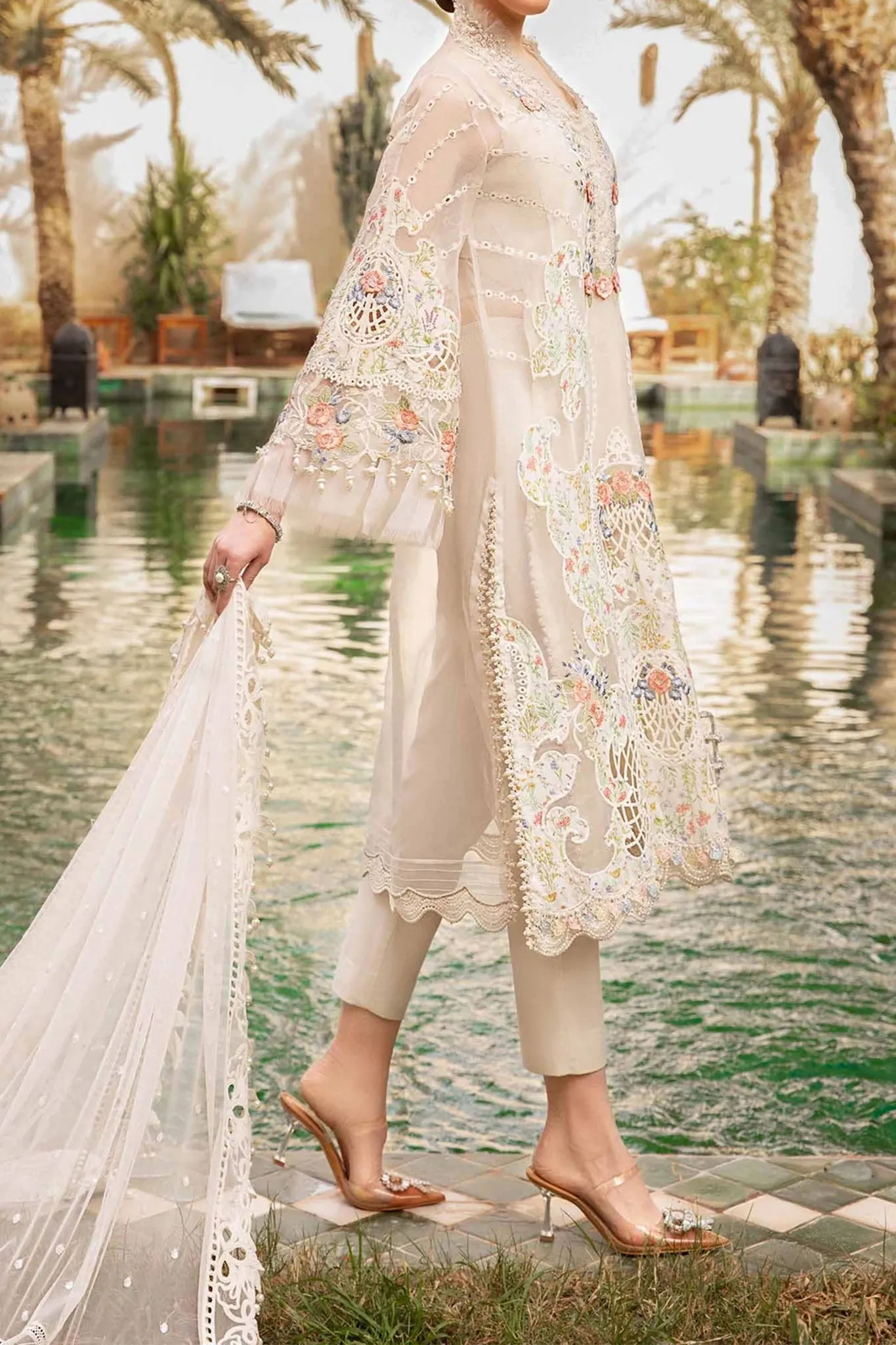 Voyage A Luxe by Maria B Unstitched 3 Piece Luxury Lawn Collection'2024-D-2405-A