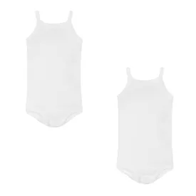 White Thin Strap 2 pack Baby Sleeveless Undershirt