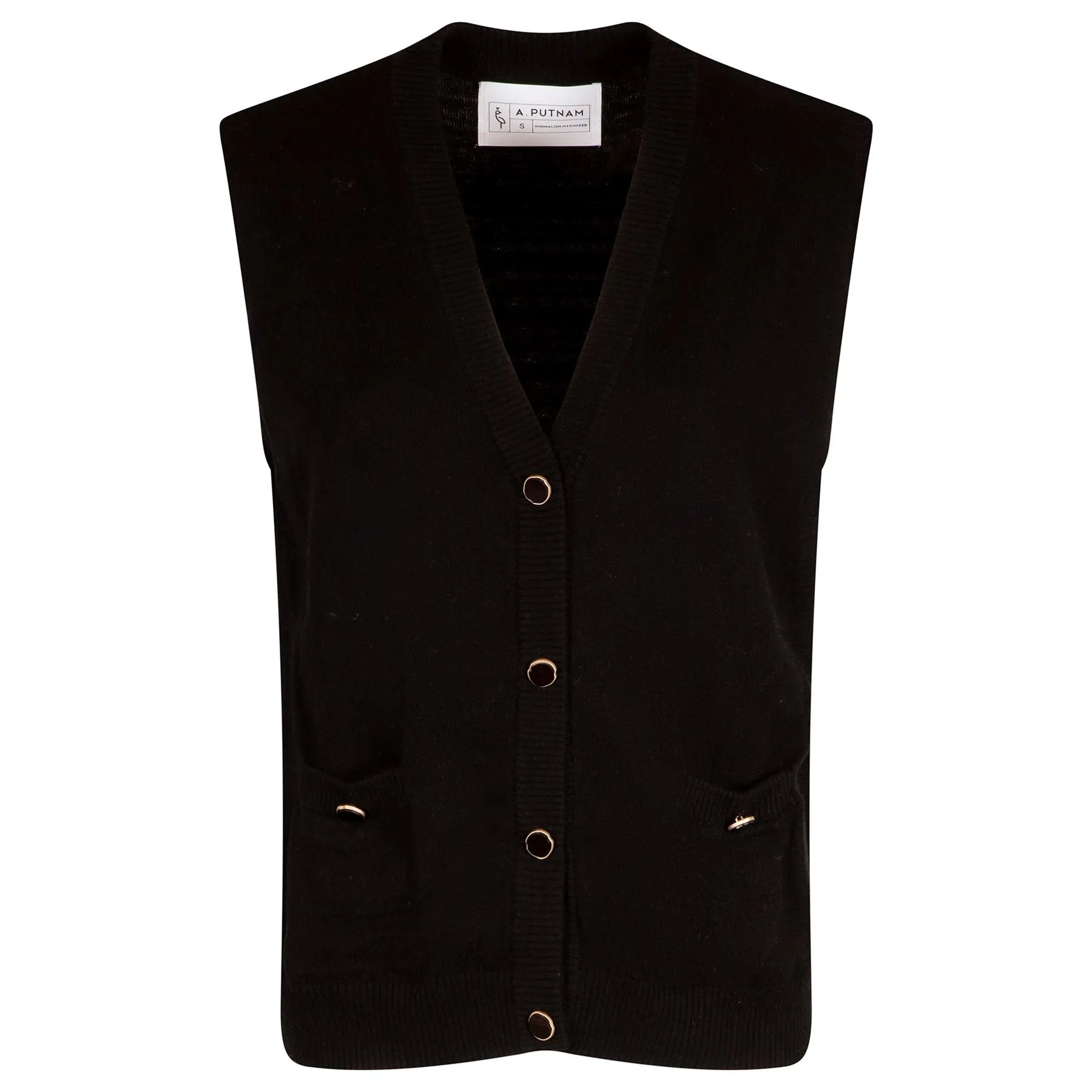 Womens Enza Vest Black - AW24