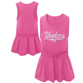 Yankees Baseball Pink Tank Dress